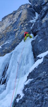 Im Einstieg bei guten Eisverhältnissen