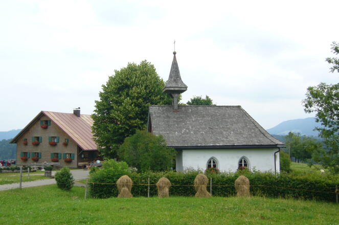 Die Königsalpe mit Kapelle