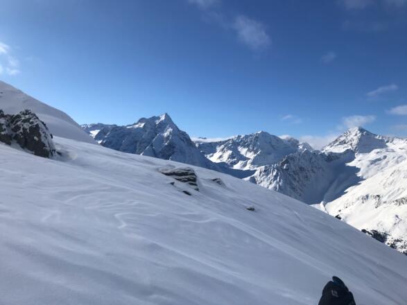 Blick über die Stubaier Alpen