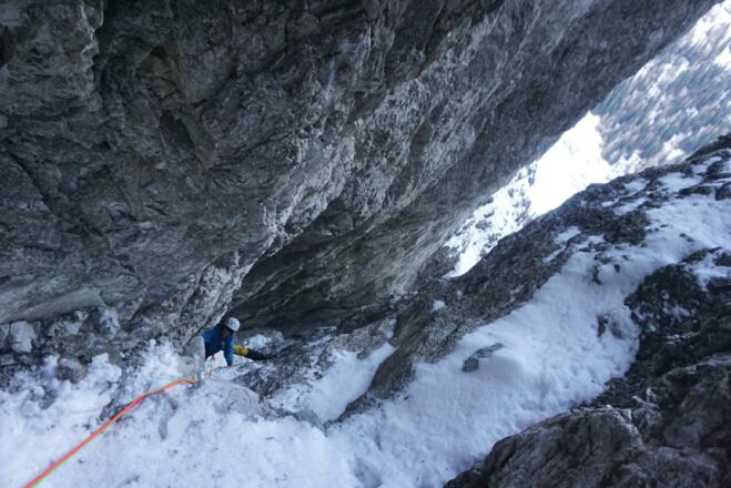 In der 2. Seillänge