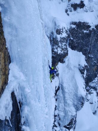 Fast am Ausstieg der 2. Seillänge