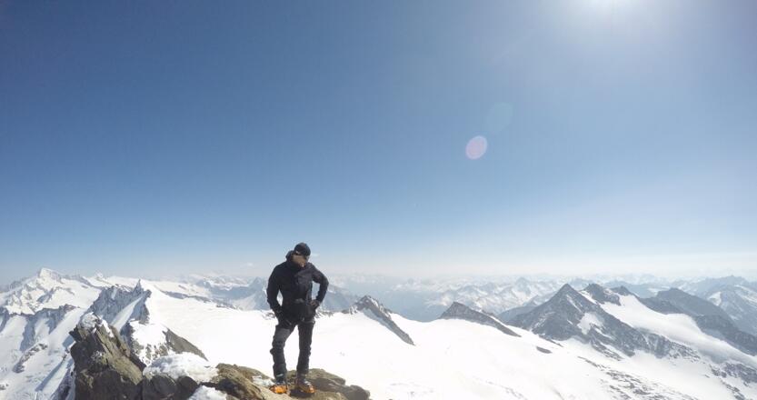 Dreiherrenspitze, Blick nach Südosten