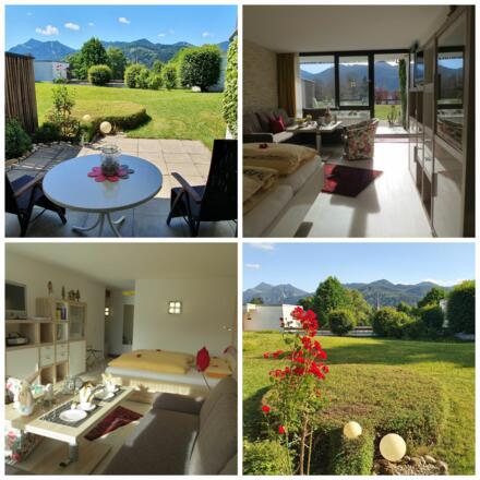 Ferienwohnung mit Aussicht von Terrasse