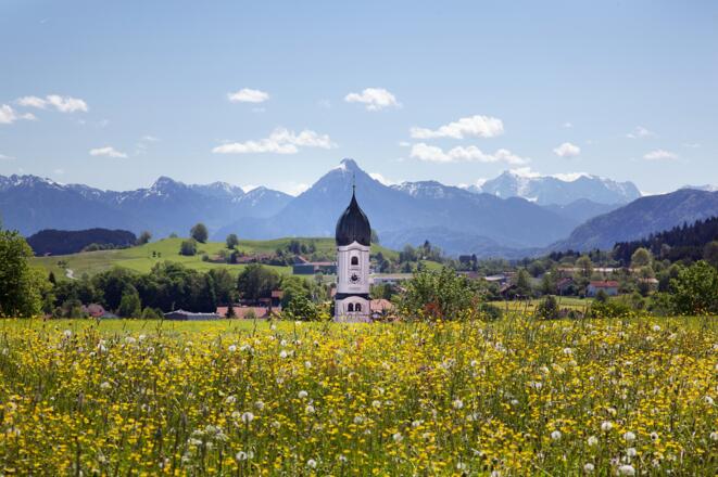 Sommerliches Nesselwang im Allgäu