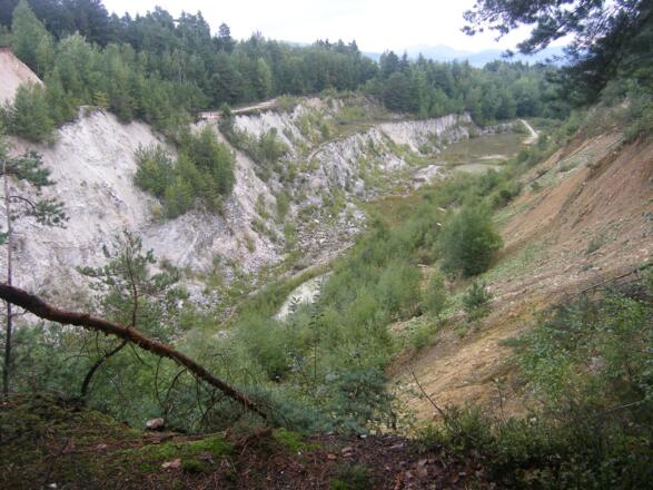 Am Rand der ehemaligen Grube