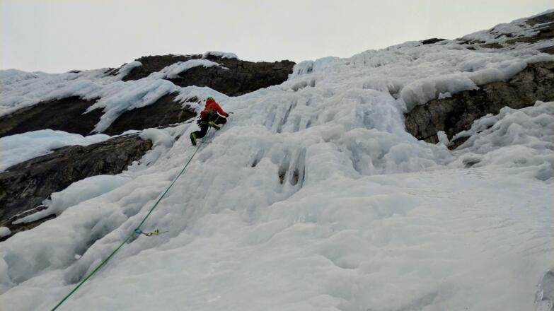 Im Vorstieg in der 3.Seillänge