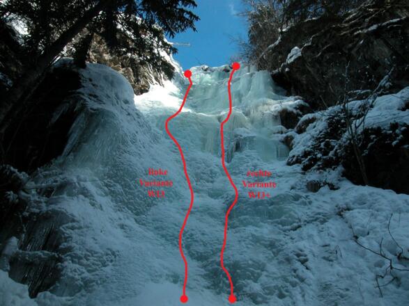 Topo Eisfall Rinne Ochsengarten
