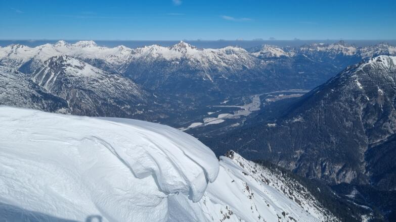 Lechtal Richtung Forchach - mittig die Leilachspitze