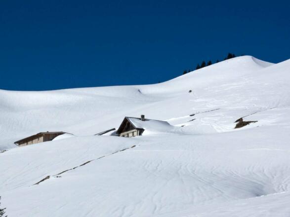 Die Gröbenalm im Winterschlaf