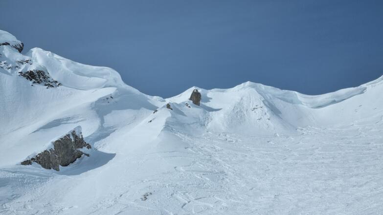 Wächten am Verbindungsgrat Elmer Kreuzspitze - Muttekopf