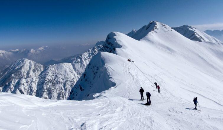 Panoramablick vom Pfuitjöchle über das Pfuitjoch zum Ups