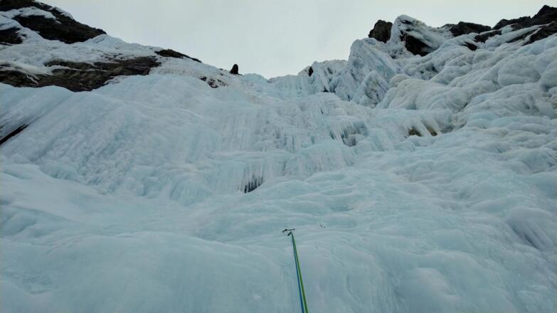 Während des Abseilens
