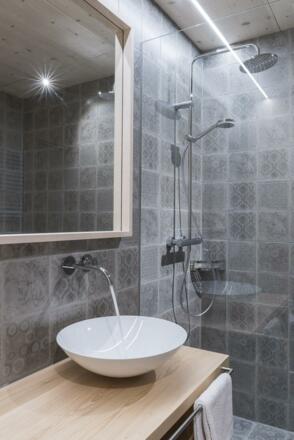Quellwasser im Bad - im Hotel Oswalda-Hus