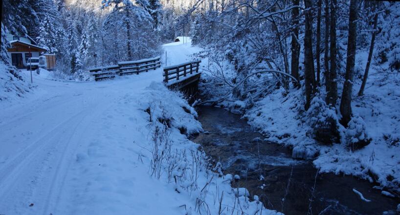 Dambachbrücke ~750m (Tiefpunkt).