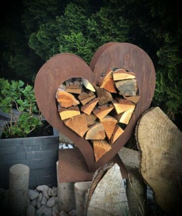 Herz mit Holz