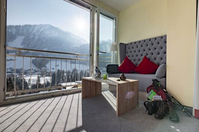 Doppelzimmer Wintergarten Hotel Erlebach Kleinwals
