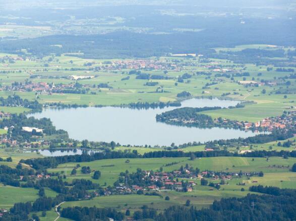 Tiefblick auf den Riegsee
