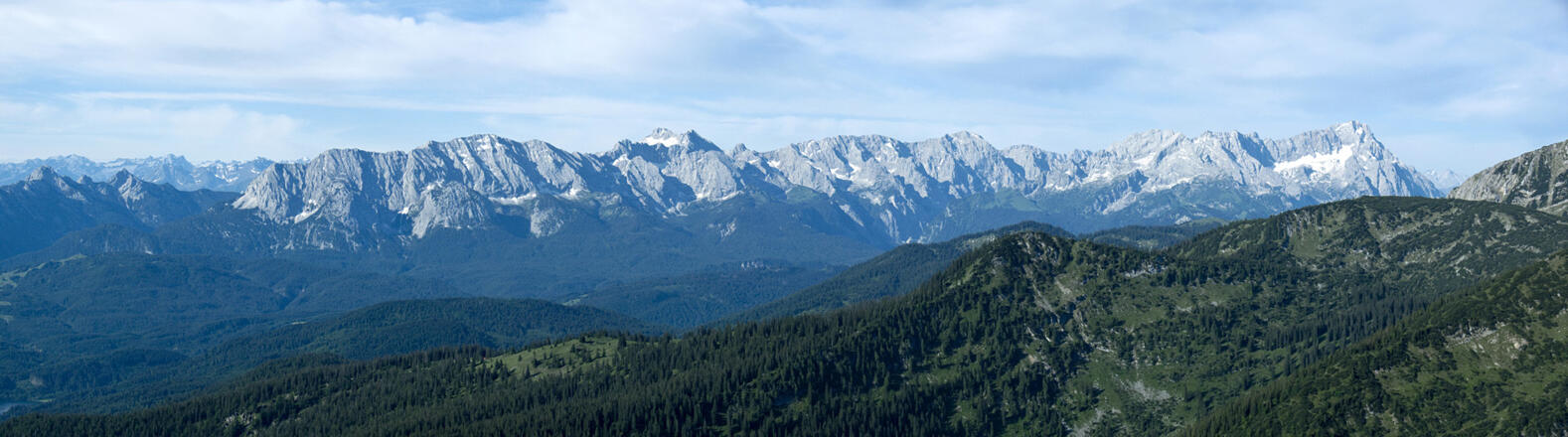 Das Wetterstein-Panorama vom Simetsberg