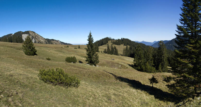 Malerisches Berggelände kurz vor dem Klausenloch