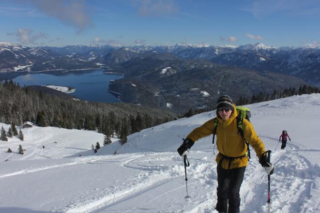 Beginn des Gipfelhangs