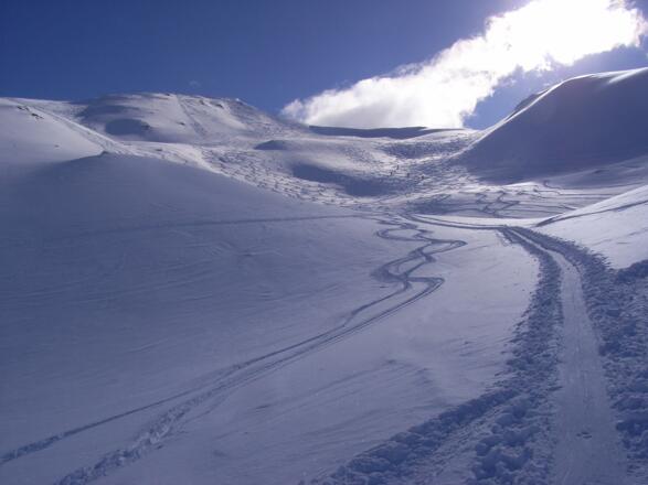 Aufstieg auf den Kamm zwischen Vennspitze und Padauner Berg