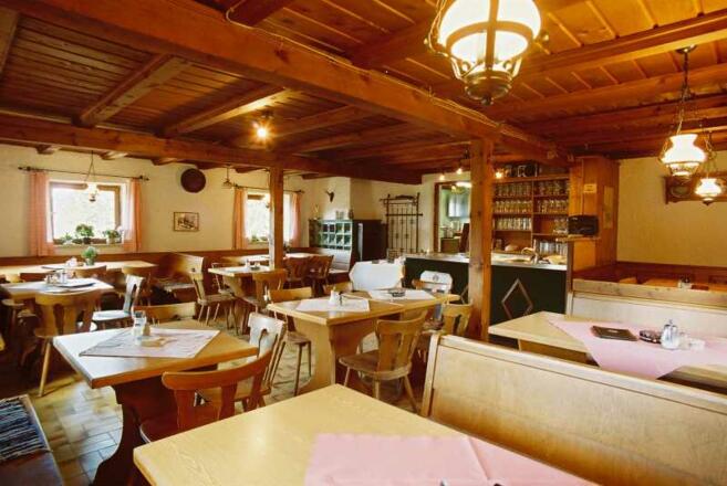 Die Gaststube der Kesselalm