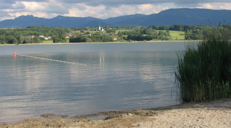 Blick über den Simssee.
