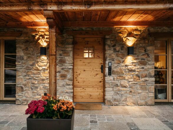 Der Eingang ins Chalet...