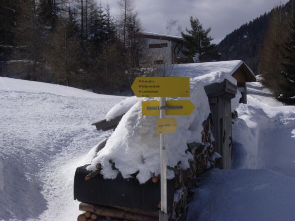Vom Parkplatz geht es Richtung Vennspitze
