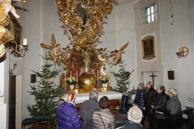 Altar in der Wallfahrtskirche Christkindö