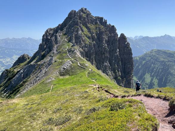 Annäherung an die Tschaggunser Mittagsspitze