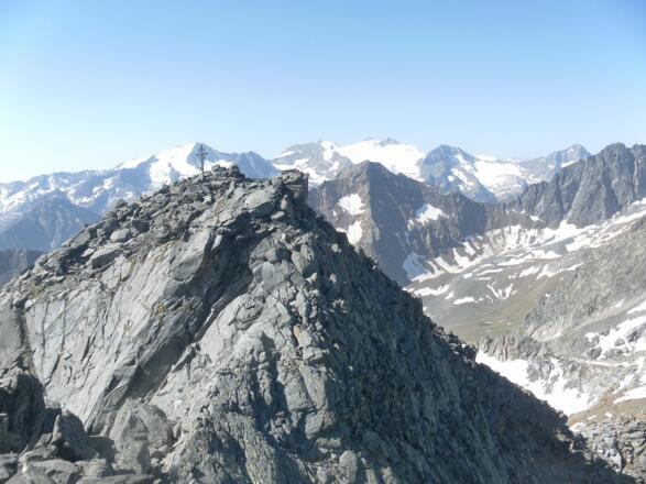 Kreuzspitze aus der Scharte