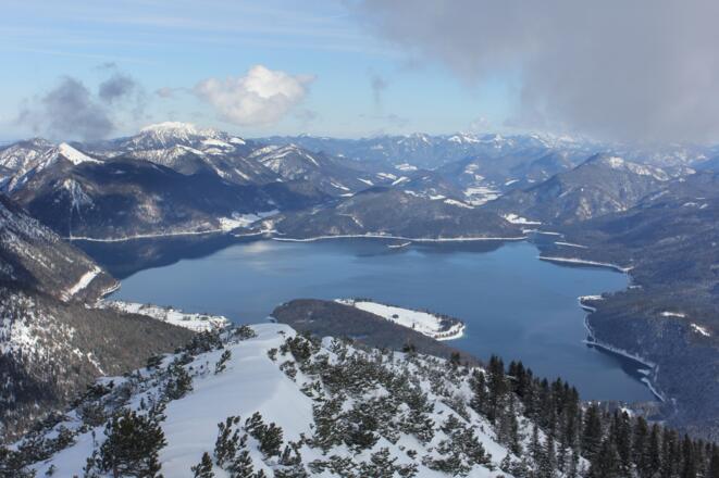 Gipfelblick zum Walchensee
