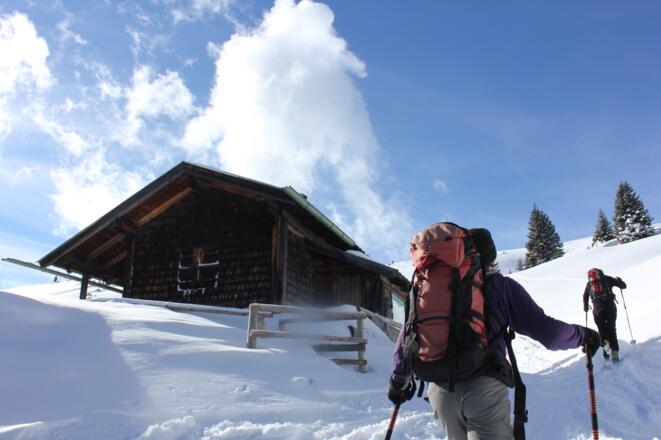 Kurz vor der Simetsberg Diensthütte