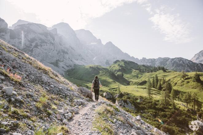 Auf dem Weg Richtung Sulzenschneid