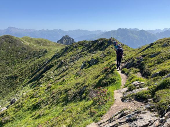 Wiesengrat Richtung Tschaggunser Mittagsspitze