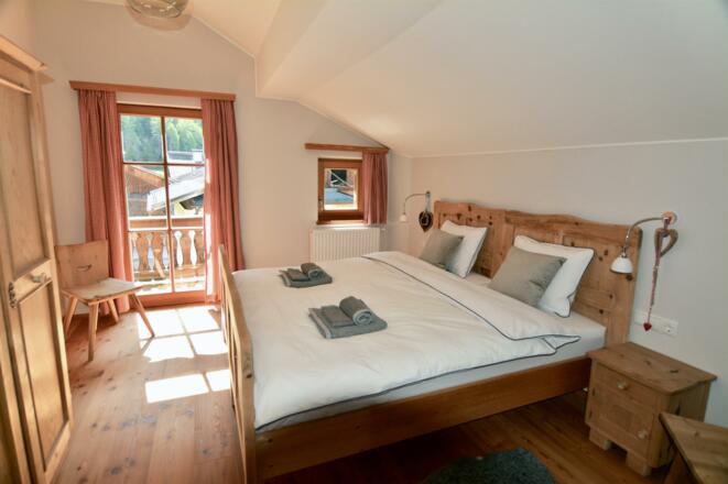 Schlafzimmer im Berghof Niederthai