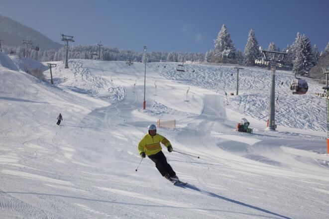 Skifahren an der Alpspitzbahn