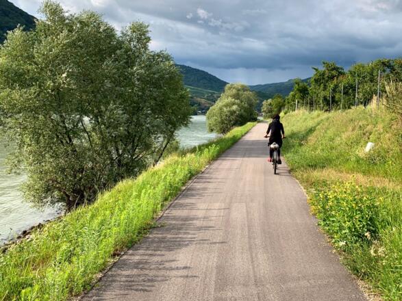 Donauradweg am Altenweg in Oberarnsdorf
