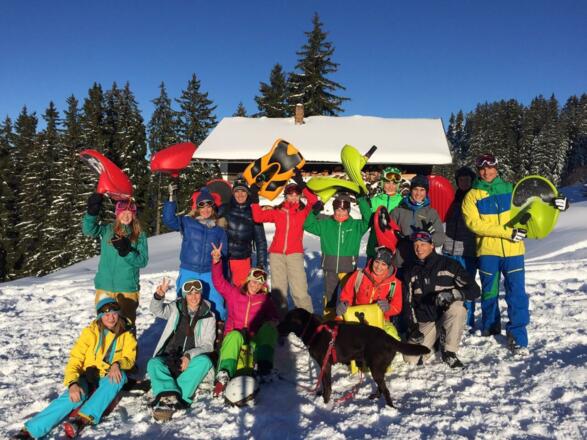 Rodelpartie am Grünten