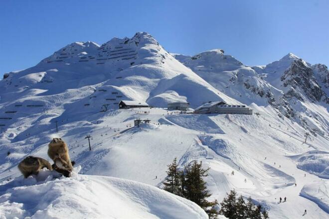 Sonnen im Skigebiet Silvretta-Montafon