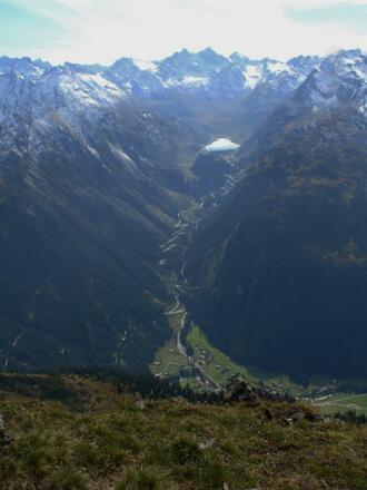 Blick auf die Silvretta Hochalpenstraße