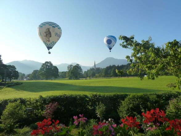 Unser traumhafter Ausblick auf die Tegernseer Berge