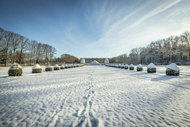 Parkanlage im Winter