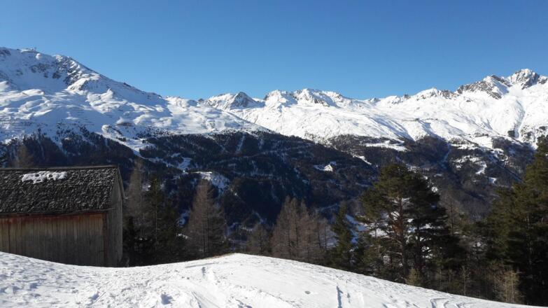 Blick ins Schigebiet