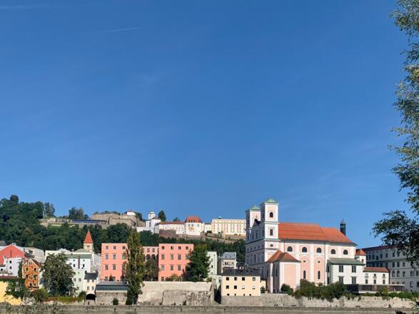 Die Altstadt von Passau von der Innstadt aus gesehen