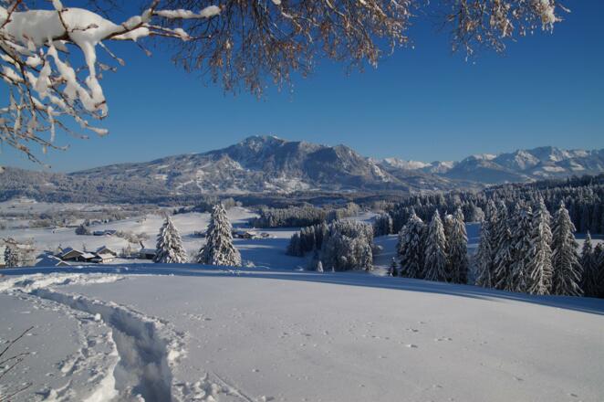 Herrliche winterliche Aussicht