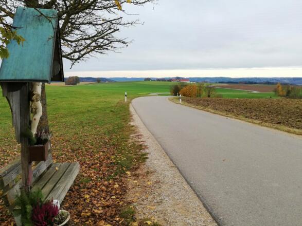 Streckenabschnitt Richtung Holzen/Siechendorf mit Fernblick