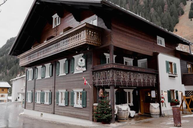 Hausansicht Winter