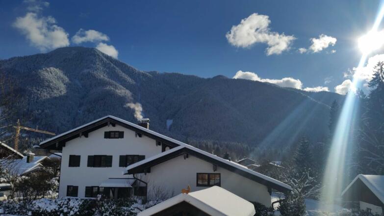 Blick auf den Wallberg im Winter